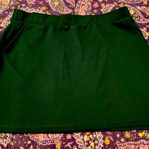 ModCloth Green Mini Skirt with pockets XL